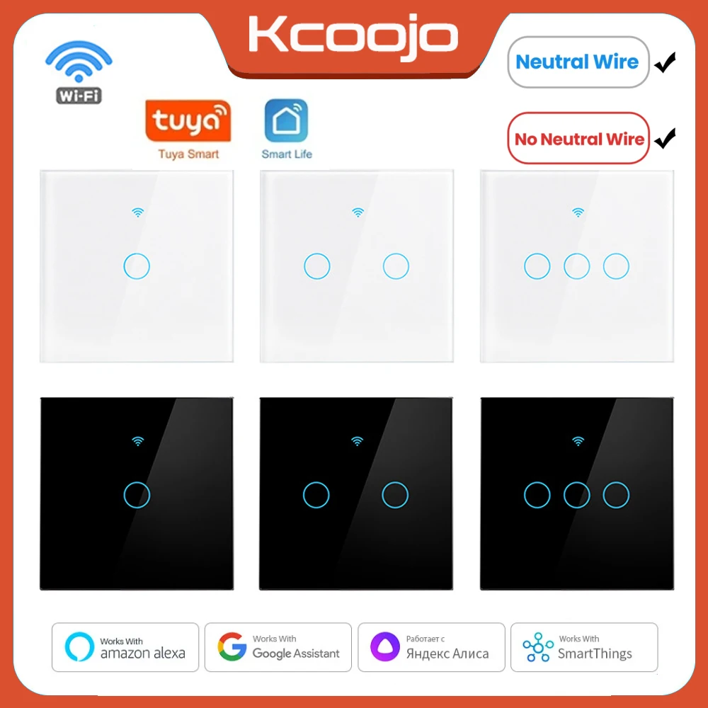 Smart Home Switch - Tuya Wifi EU Smart Switches 1/2/3/4Gang