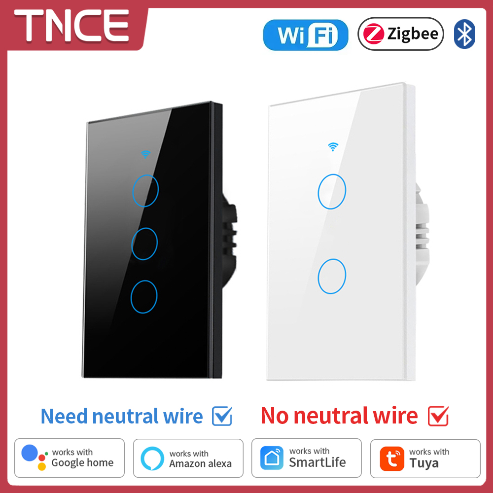 Smart Home Switch - TNCE Tuya WiFi/Zigbee Smart Light Switch,