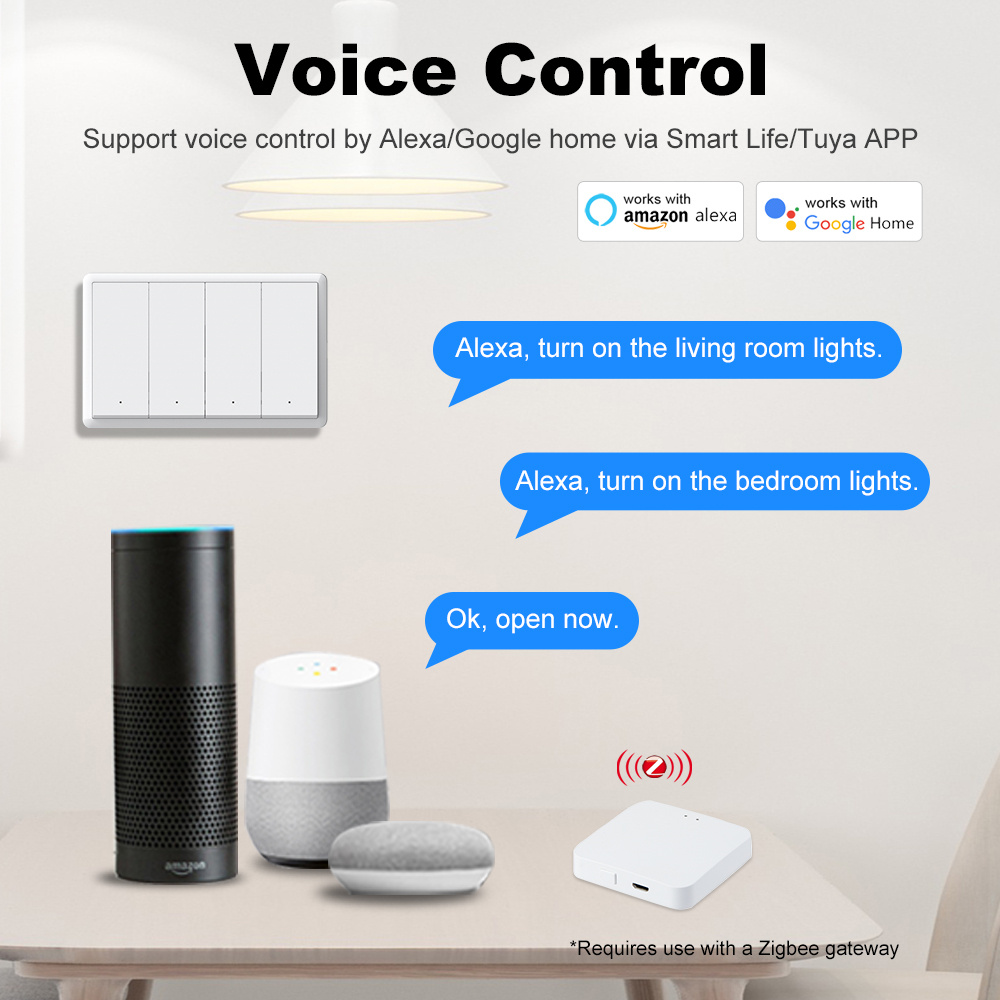 Manhot Smart zigbee Switch No  - огляд і ціна Smart Home Switch