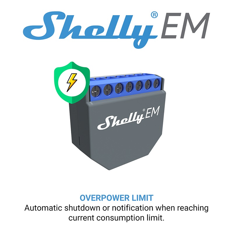 SHELLY EM Wifi Smart Life Cont - огляд і ціна Smart Home Switch