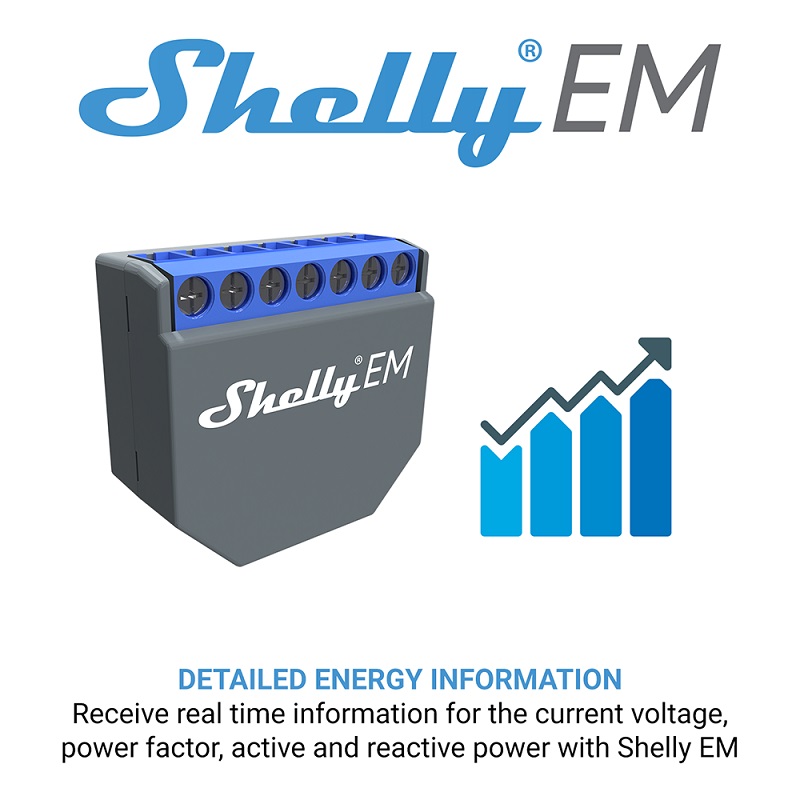 SHELLY EM Wifi Smart Life Cont - огляд і ціна Smart Home Switch