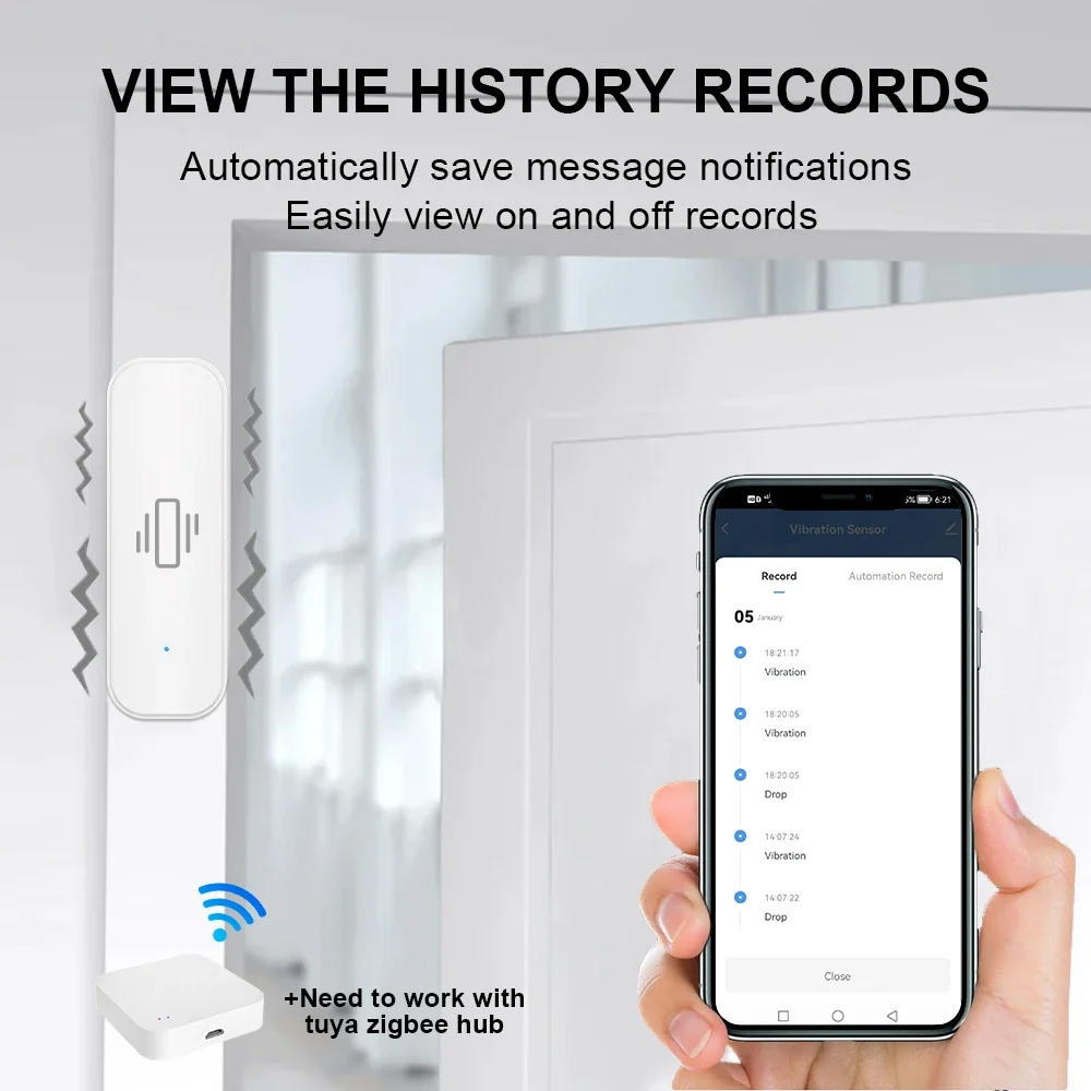 Smart ZigBee Vibration Sensor  - огляд і ціна Smart Home Monitoring