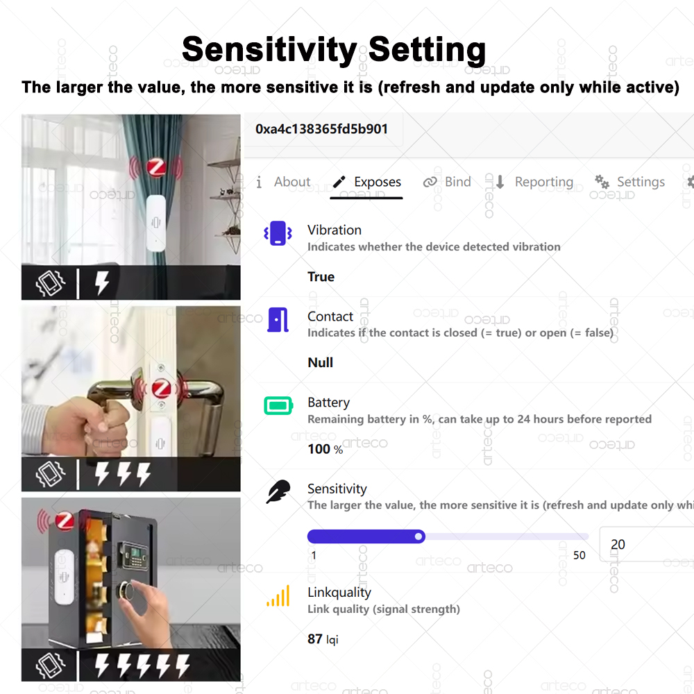 Smart ZigBee 3.0 Vibration Sen - огляд і ціна Smart Home Monitoring