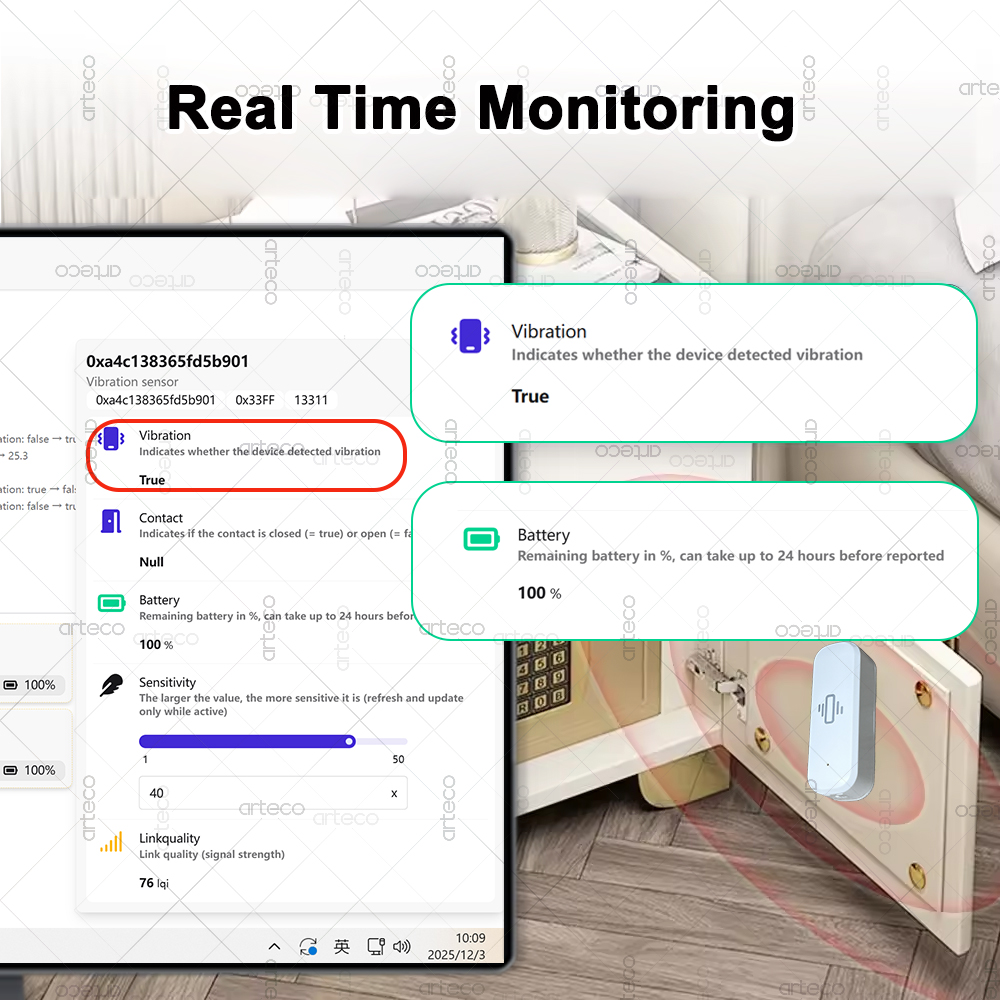 Smart ZigBee 3.0 Vibration Sen - огляд і ціна Smart Home Monitoring