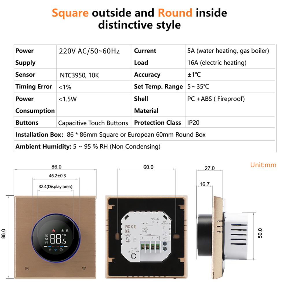 TUYA WiFi Smart Knob Thermosta - огляд і ціна Smart Home Package