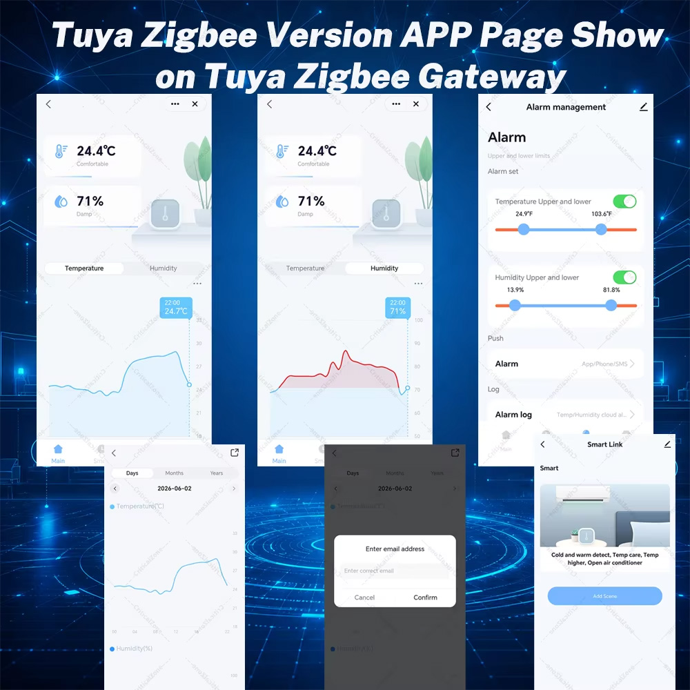 Zigbee Temperature Humidity Se - огляд і ціна Smart Home Tablet