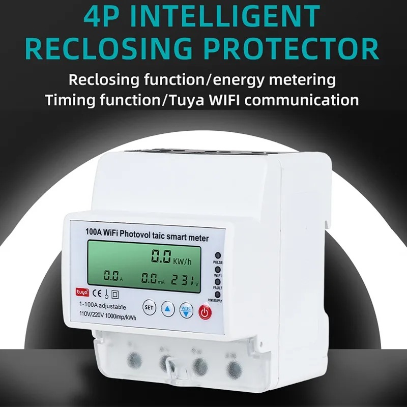4P 1-100A WiFi Photovoltaic Sm - огляд і ціна Smart Home Monitoring
