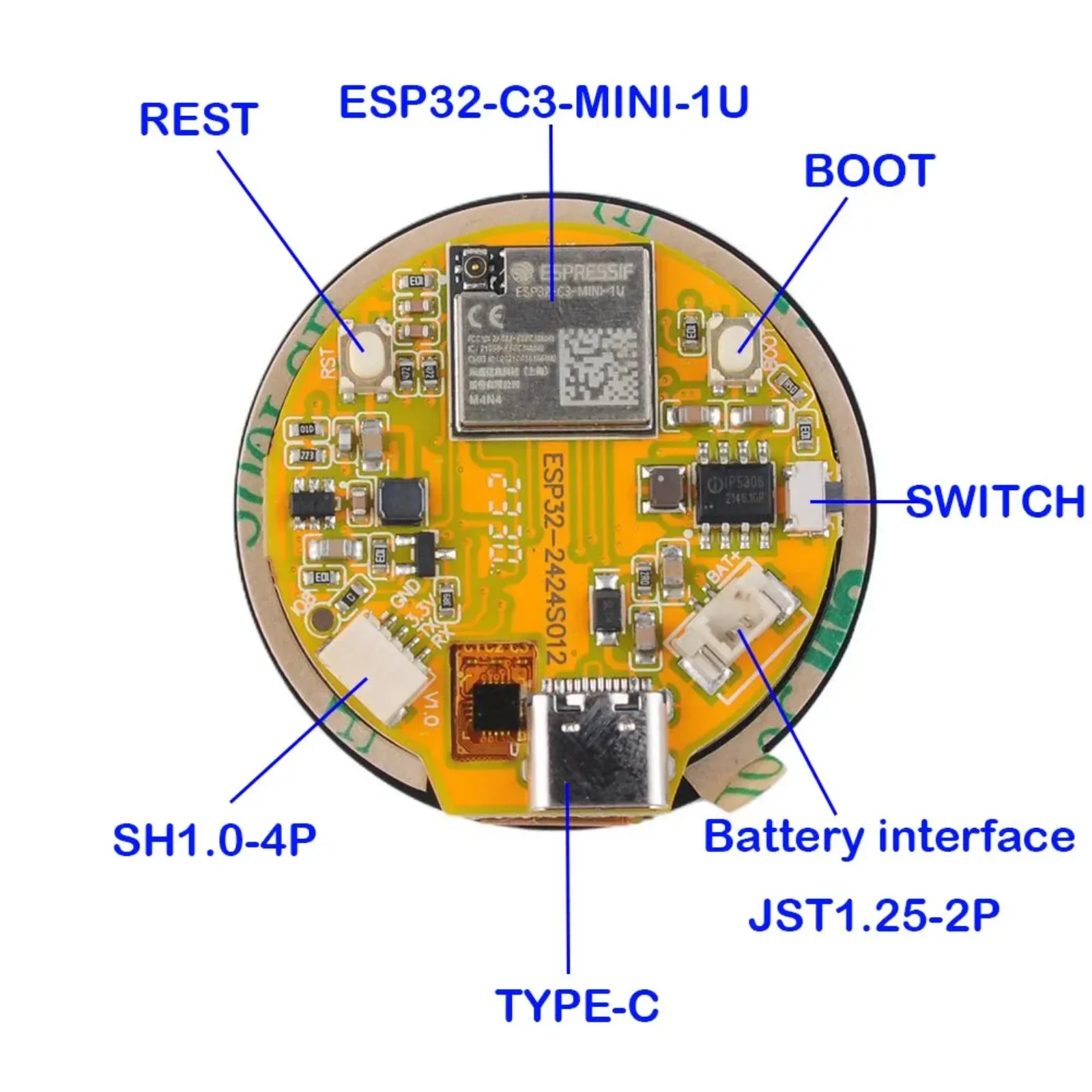 1.28 Inch HD ESP32-C3 WiFi BLE - огляд і ціна Smart Home Arduino Project