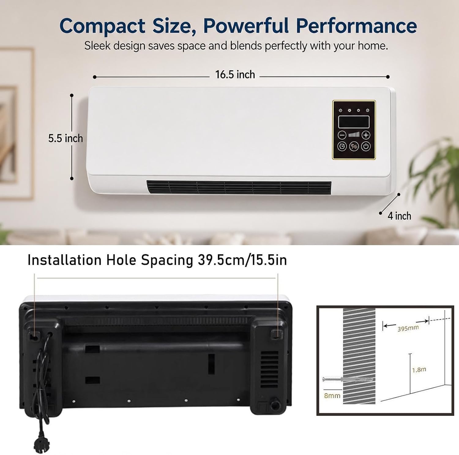 Wall Mounted Air Conditioner 2 - огляд і ціна Smart Bathroom Fan