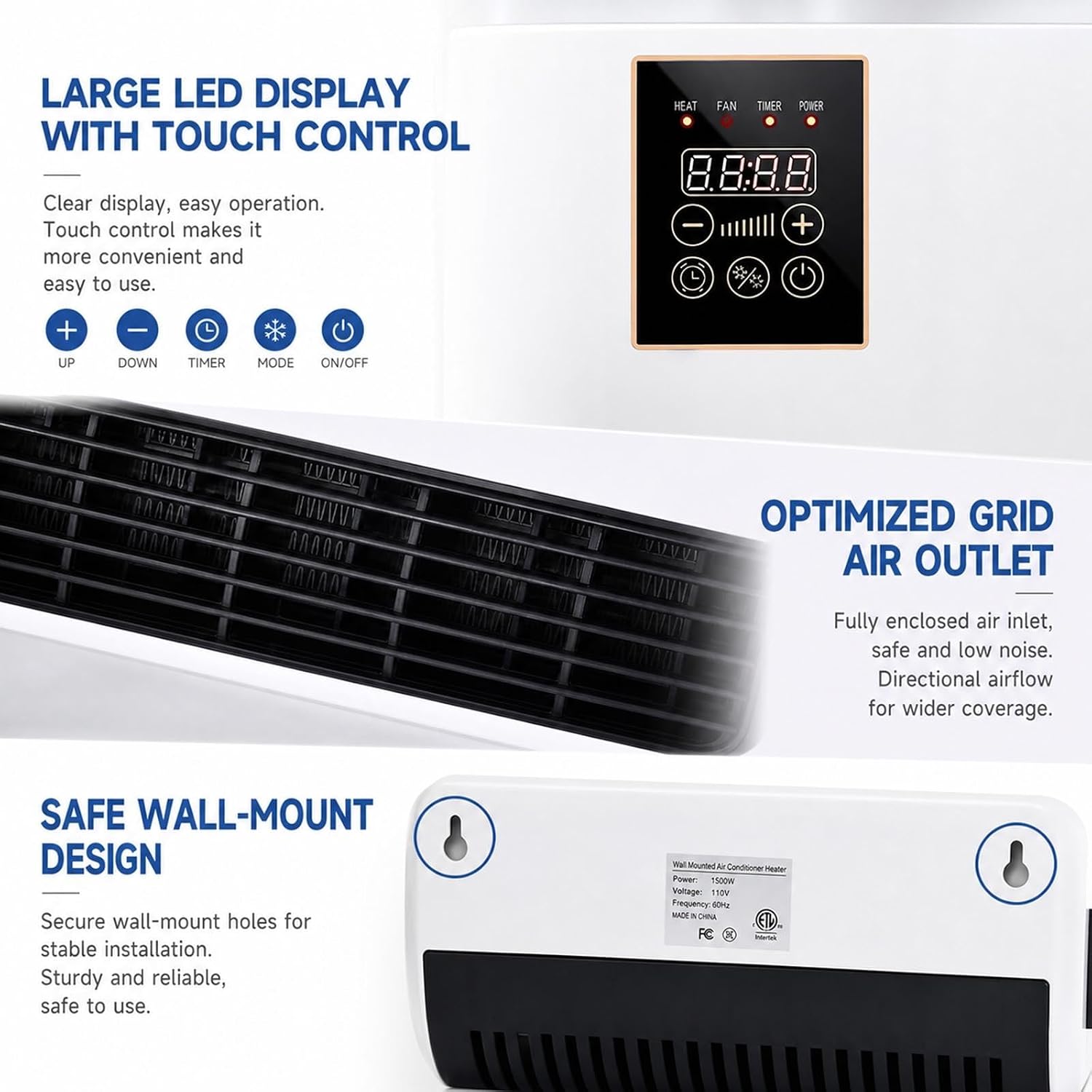 Wall Mounted Air Conditioner 2 - огляд і ціна Smart Bathroom Fan