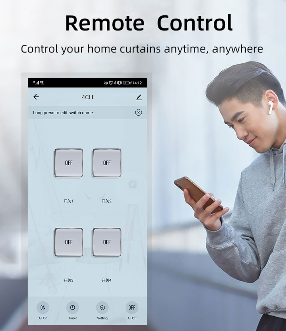 Tuya 4CH Zigbee Switch Relay M - огляд і ціна Smart Home Switch