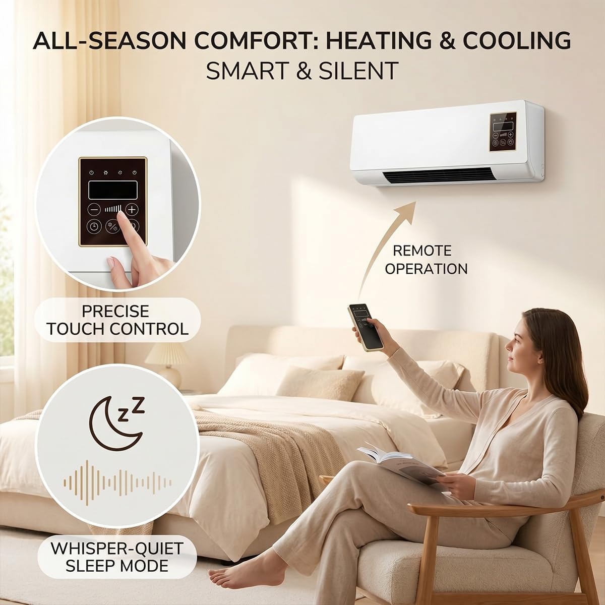 Portable Wall Mounted Air Cond - огляд і ціна Smart Bathroom Fan