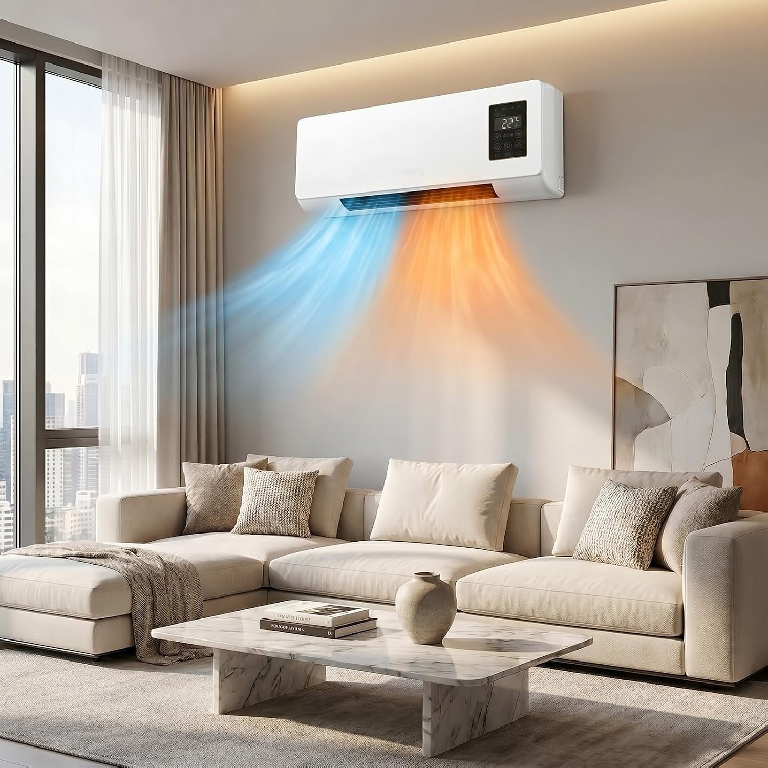 1800W Wall Mounted Air Conditi - огляд і ціна Smart Bathroom Fan