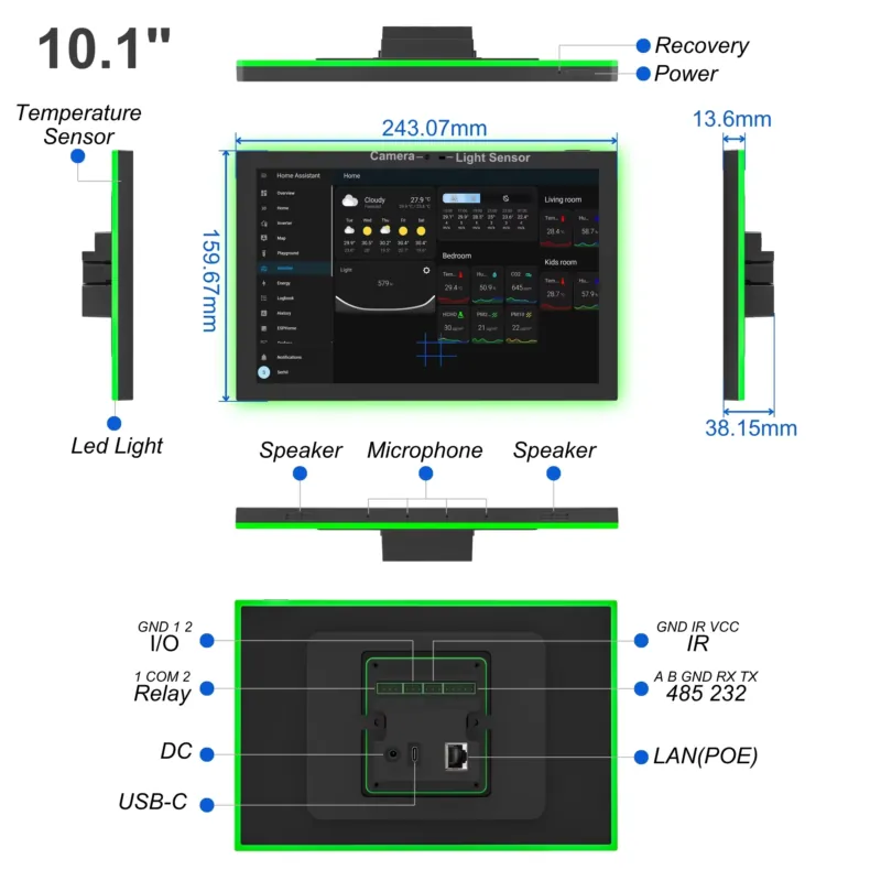 Home Assistant 10.1 Inch Andro - огляд і ціна Smart Home Tablet